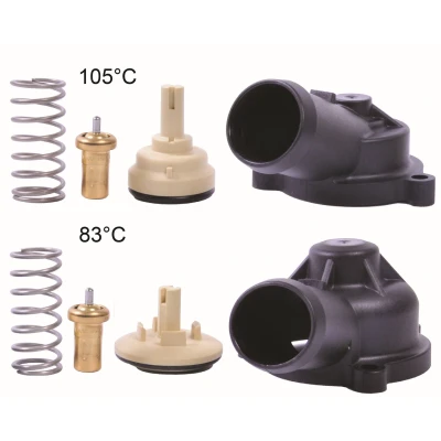 Billede af GATES TH703K1 Termostat 105, 83 med pakninger hus VOLKSWAGEN: Golf 6, Passat B7 Variant, 5, AUDI: A3 Sportback, Hatchback, SEAT: Altea