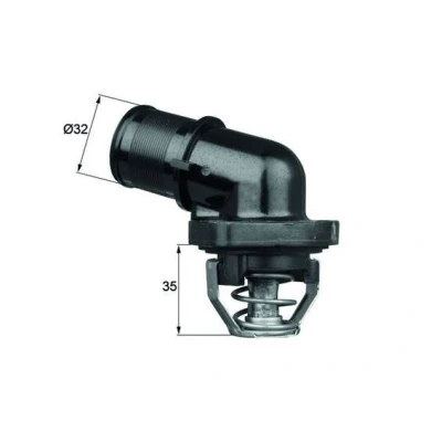 Billede af MAHLE ORIGINAL TI 181 89 Termostat uden pakning CITROËN: Saxo Hatchback, C3 I Berlingo / First I, PEUGEOT: 106 II Hatchback