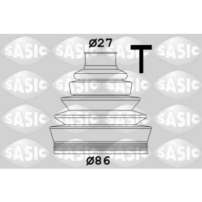 Billede af SASIC 1906009 Drivakselmanchet hjulsidet Termoplast FIAT: Stilo Hatchback, Punto II ALFA ROMEO: 156 Sportwagon, 155