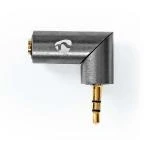 Billede af Stereo Audio Adapter 3.5 mm Hanstik Hunstik Guldplateret Lige Metal Guld / Metalgrå 1 stk. Cover Window Box