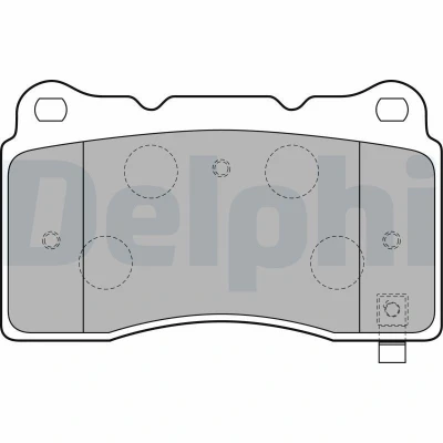Billede af DELPHI LP1858 Bremseklodser med akustisk advarsel for slid anti knirke plade tilbehør OPEL: Astra J Sports Tourer, Hatchback
