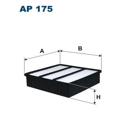 Billede af FILTRON AP 175 Luftfilter 51,5 213,5 205 Filterindsats MITSUBISHI: Outlander I SUV, Lancer 7 Limousine,