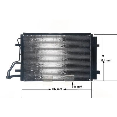 Billede af MAHLE ORIGINAL AC 697 000S Kondensator med tørrer 567 KIA: cee‘d I Hatchback, Stationcar, Pro Hatchback