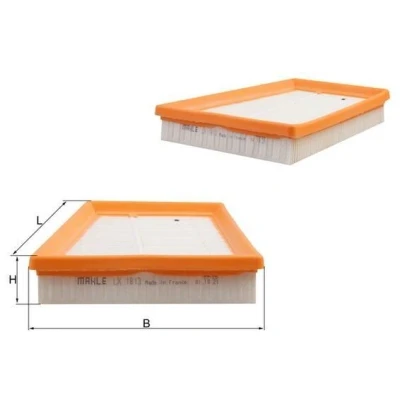 Billede af MAHLE ORIGINAL LX 1813 Luftfilter 37,3 169 196,0 Filterindsats FORD: FIESTA 5, Fusion Stationcar