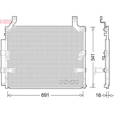 Billede af DENSO DCN50032 Kondensator med tørrer R 134a