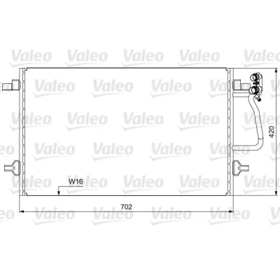Billede af VALEO 814030 Kondensator uden tørrer Aluminium 420