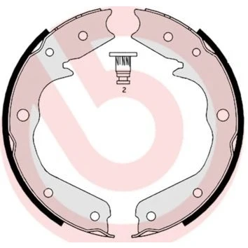 Billede af BREMBO S 59 527 Håndbremseklodser
