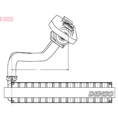 Billede af DENSO DEV09020 Fordamper OPEL: Corsa D Hatchback