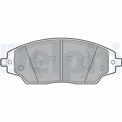 Billede af DELPHI LP3192 Bremseklodser med akustisk advarsel for slid anti knirke plade uden tilbehør CHEVROLET: Aveo Sedan, Hatchback