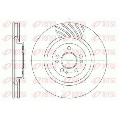 Billede af REMSA 6644.10 Bremseskiver foraksel 344, 344 32 5 ventileret MERCEDES BENZ: ML klasse