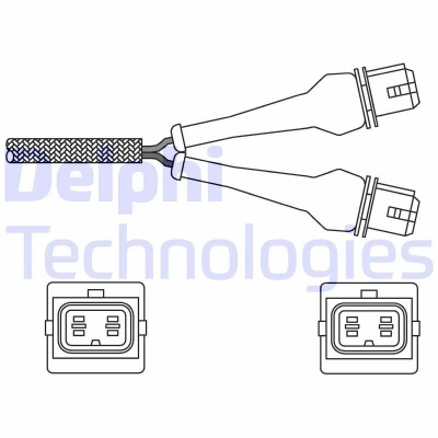 Billede af DELPHI ES20244 12B1 Lambdasonde pladesonde, opvarmet PEUGEOT: 309 II Hatchback, 205 405 I Sedan