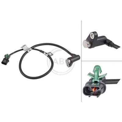 Billede af A.B.S. 31905 ABS sensor passiv 730 sort MITSUBISHI: L200 III Pick up