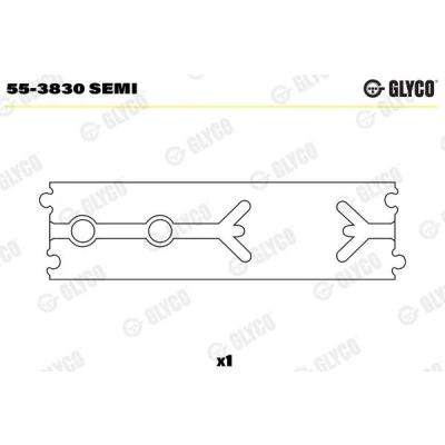 Billede af GLYCO 55 3830 SEMI Lejebøsning, plejlstang