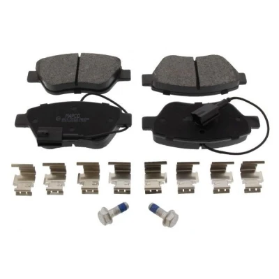 Billede af MAPCO 6616 Bremseklodser foraksel Inkl. slidadvarselskontakt med anti knirke plade FIAT: 500 Hatchback, Grande Punto Evo Hatchback