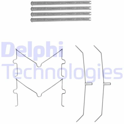 Billede af DELPHI LX0637 Tilbehørssæt, skivebremsebelægning TOYOTA: HILUX 3 Pick up