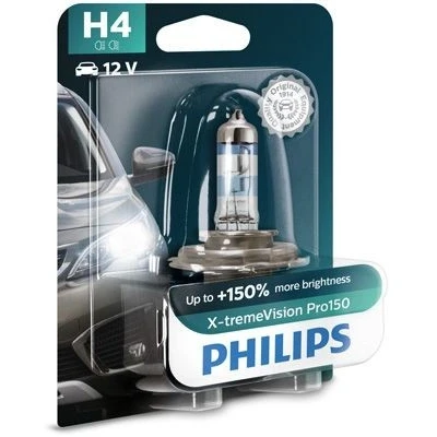 Billede af PHILIPS 12342XVPB1 Pære, fjernlys H4 12V 60/55w Halogen VOLKSWAGEN: Polo V Hatchback, up! Transporter 5 Bus, SUZUKI: Wagon R+ II Hatchback
