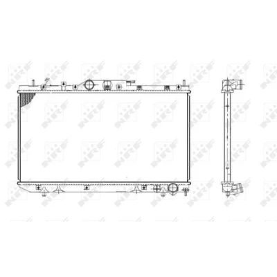 Billede af NRF 53420 Radiator Aluminium 692 375 26 Loddet køleripper TOYOTA: Avensis I Sedan, Stationcar