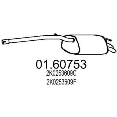 Billede af MTS 01.60753 Lydpotte 1210 VOLKSWAGEN: Caddy 3