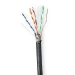 Billede af Netværkskabel Roll CAT6 Solid S/FTP Kobber 305.0 m Udendørs Runde PE Sort Gaveæske