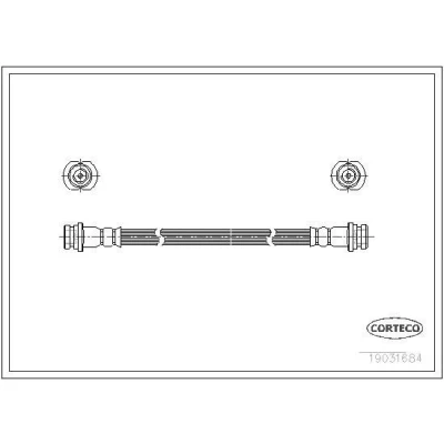 Billede af CORTECO 19031684 Bremseslange bagaksel 222
