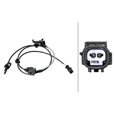 Billede af HELLA 6PU 358 217 771 ABS Sensor med klemme Hall princip 2 polet 1138mm