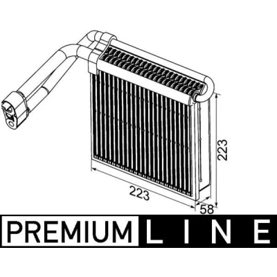 Billede af MAHLE ORIGINAL AE 98 000P Fordamper uden ekspansionsventil