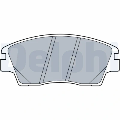 Billede af DELPHI LP3519 Bremseklodser med akustisk advarsel for slid anti knirke plade uden tilbehør HYUNDAI: Tucson, Kona SUV, KIA: Sportage IV