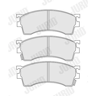 Billede af JURID 572434J Bremseklodser med akustisk advarsel for slid uden tilbehør MAZDA: 323 F 6, 626 V Sedan, IV Hatchback