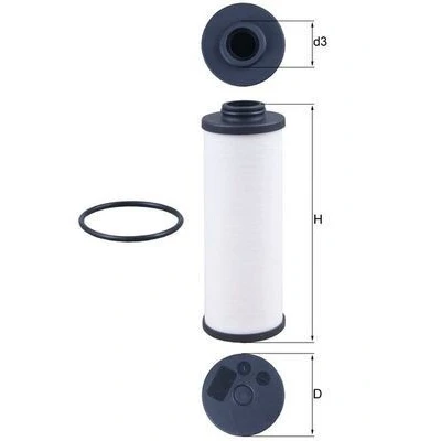 Billede af MAHLE ORIGINAL HX 186D Automatfilter AUDI: A6 C7 Sedan, A5 B8 Coupe, A4 Avant