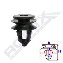 Billede af ROMIX C60540 Clips, side /beskyttelseslister