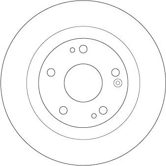 Billede af TRW DF6705 Bremseskiver 282 10 5 114,3 fuldstændigt lakeret HONDA: CIVIC 10, Stufenheck