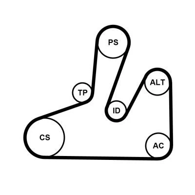 Billede af CONTITECH 6PK1740K4 Kileribberem CITROËN: C5 II Hatchback