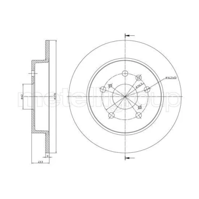 Billede af Bremseskive METELLI 23 1398C
