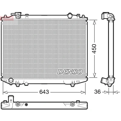 Billede af DENSO DRM44047 Radiator 450 667 36 MAZDA: BT 50 Pick up