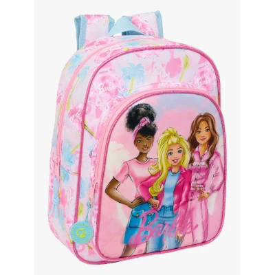 Billede af Barbie Skoletaske Painterly Pink Himmelblå 26 x 34 11 cm