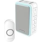 Billede af Honeywell Trådløs Ringeklokke med trykknap, Halogen/LED 150 meter, 6 melodier, søvn /lydløs tilstand, hvid, DC315N