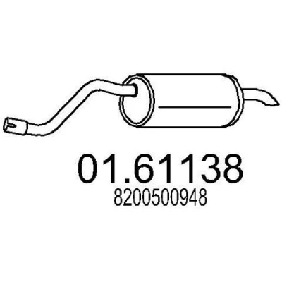 Billede af MTS 01.61138 Lydpotte 1000 RENAULT: TWINGO 2
