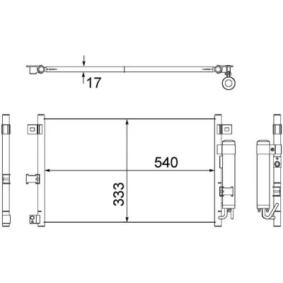 Billede af MAHLE ORIGINAL AC 507 000S Kondensator med tørrer 16 10,15 557