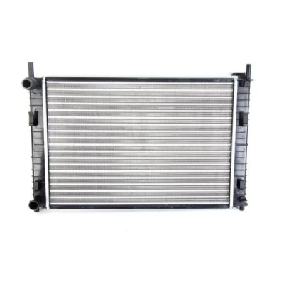 Billede af THERMOTEC D7G014TT Radiator Aluminium, plastik til køretøjer med/uden klimaanlæg 348 500 23 manuelt gear Mekanisk fuget køleripper FORD: FIESTA 5