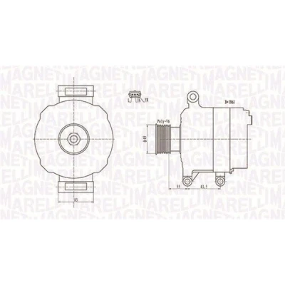 Billede af MAGNETI MARELLI 063731869010 Generator 12V 105A MINI: Hatchback