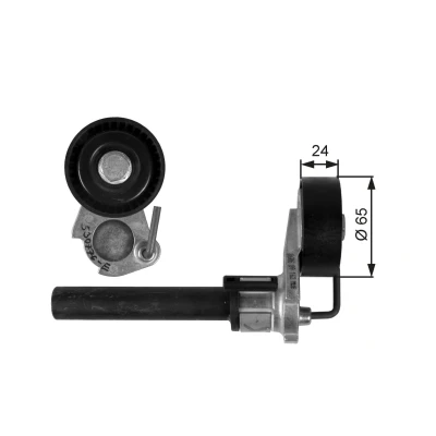 Billede af GATES FleetRunner Micro V Kit T39087 Strammehjul VOLKSWAGEN: Transporter 6, GOLF 5, SKODA: Yeti, Superb II Stationcar, Octavia Hatchback