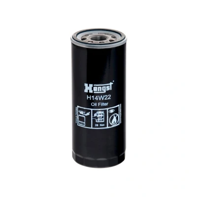 Billede af HENGST filter H14W22 Oliefilter M24x2 Påskruet AUDI: A6 C5 Avant, Sedan