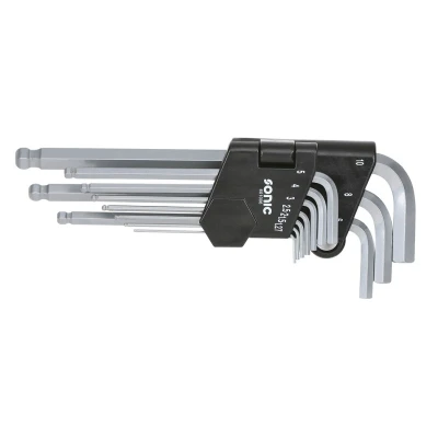 Billede af SONIC 601006 Vinkelskruetrækkersæt 1.27mm, 1.5mm, 2mm, 2.5mm, 3mm, 4mm, 5mm, 6mm, 8mm, 10mm Krom vanadium stål 10