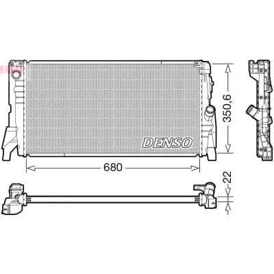 Billede af DENSO DRM05118 Radiator 680 372 22