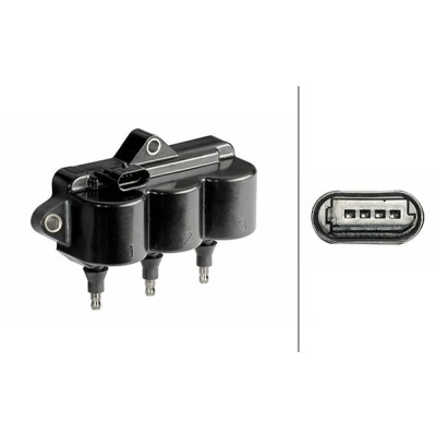 Billede af HELLA 5DA 358 168 661 Tændspole 4 12 CHEVROLET: Matiz