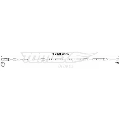 Billede af TOMEX brakes TX 31 23 Slidindikator Bremsebelægning bagaksel BMW: X3, X4