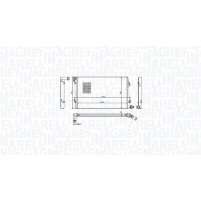 Billede af MAGNETI MARELLI 350213218100 Radiator til køretøjer med manuelt gear 648 408 32 Loddet køleripper VOLKSWAGEN: Golf 5, Touran I, Caddy 3