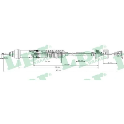 Billede af Koblingskabel LPR C0016C
