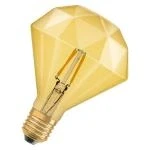 Billede af Osram vintage 1906 led diamond 4,5w/825 (40w) e27 guld