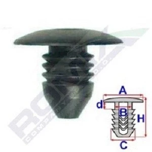 Billede af ROMIX B18746 Clips, side /beskyttelseslister